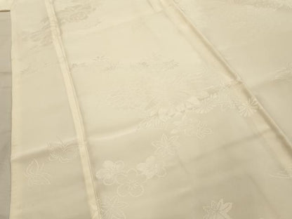 平和屋着物■振袖用長襦袢　袷　花蝶文　正絹　逸品　AABL4414sx