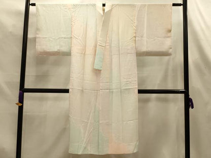 平和屋着物■長襦袢　無双仕立て　草花文　暈し染め　正絹　逸品　AABL4416sx
