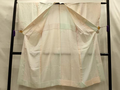 平和屋着物■長襦袢　無双仕立て　草花文　暈し染め　正絹　逸品　AABL4416sx