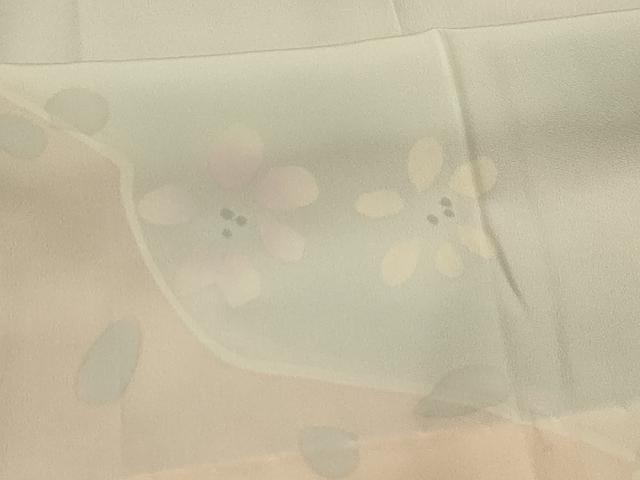 平和屋着物■長襦袢　無双仕立て　草花文　暈し染め　正絹　逸品　AABL4416sx