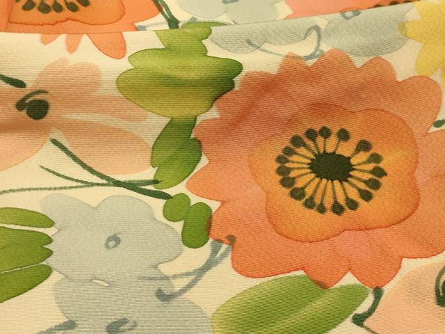 平和屋着物■訪問着　草花文　ろうけつ染　正絹　逸品　AABL4419sx