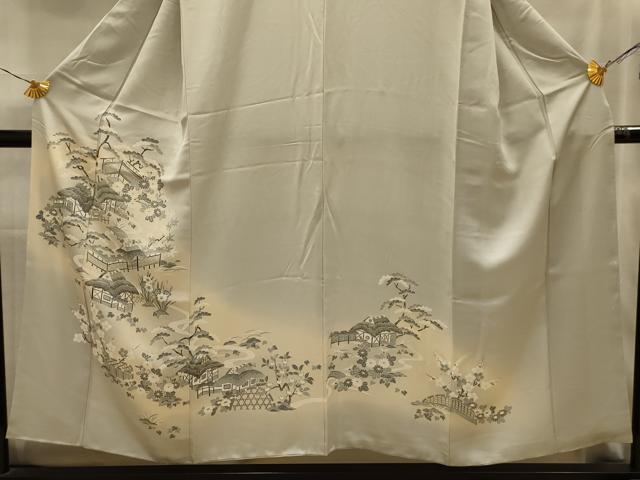 平和屋着物■訪問着　風景文　暈し染め　正絹　逸品　AABL4428sx