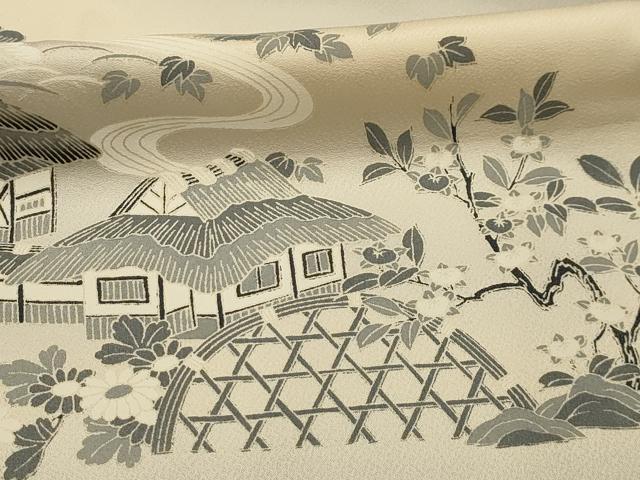 平和屋着物■訪問着　風景文　暈し染め　正絹　逸品　AABL4428sx