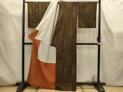 平和屋着物■小紋　花間道　洗える着物　AABL4451sx