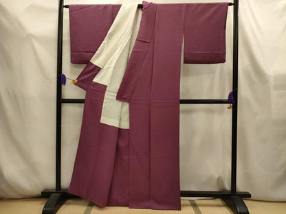 平和屋着物■豪華色留袖　刺繍　枝花文　浅蘇芳色　正絹　逸品　AABL4458sx