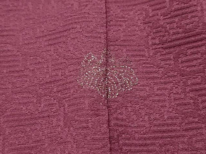 平和屋着物■豪華色留袖　刺繍　枝花文　浅蘇芳色　正絹　逸品　AABL4458sx
