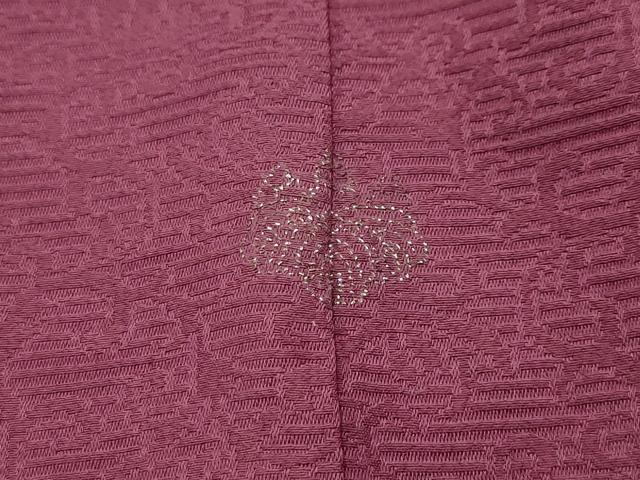 平和屋着物■豪華色留袖　刺繍　枝花文　浅蘇芳色　正絹　逸品　AABL4458sx