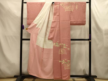 平和屋着物■訪問着　作家物　鳥かご　松坂屋扱い　正絹　逸品　AABL4466sx