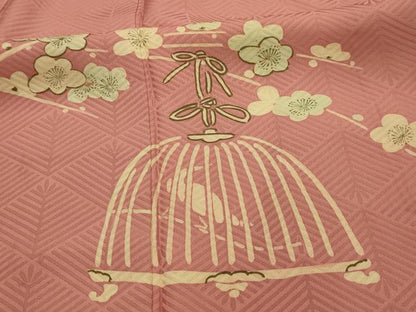 平和屋着物■訪問着　作家物　鳥かご　松坂屋扱い　正絹　逸品　AABL4466sx