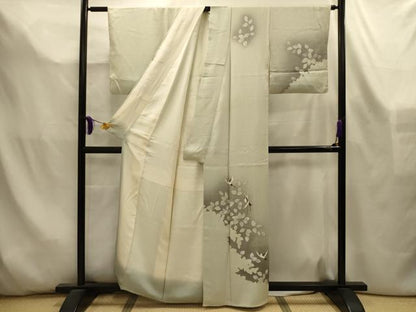 平和屋着物■訪問着　花鳥文　暈し染め　三越扱い　正絹　逸品　AABL4467sx