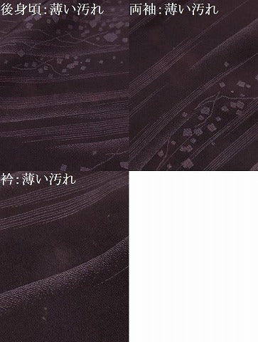 平和屋着物■上質な小紋　横段箔散らし文様　正絹　逸品　AABL4478sx