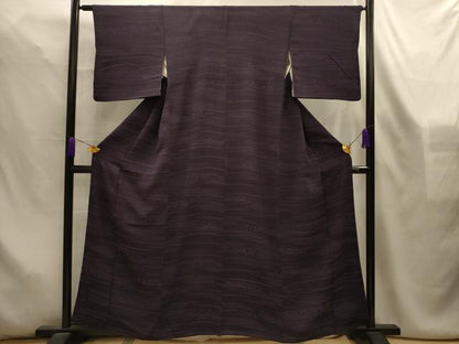平和屋着物■上質な小紋　横段箔散らし文様　正絹　逸品　AABL4478sx