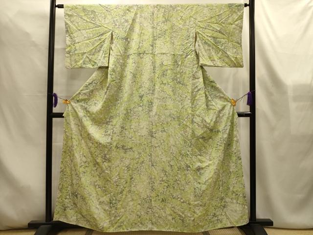 平和屋着物■上質な小紋　草花文　正絹　逸品　AABL4479sx