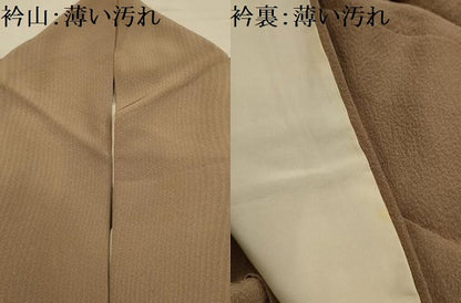 平和屋着物■色留訪問着　手描き　文字文　正絹　逸品　AABL4486sx