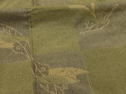 平和屋着物■上質な紬　舞葉文　正絹　逸品　AABL4487sx