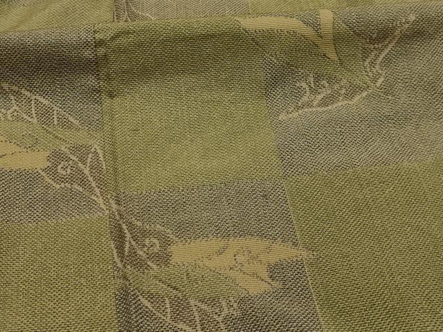 平和屋着物■上質な紬　舞葉文　正絹　逸品　AABL4487sx