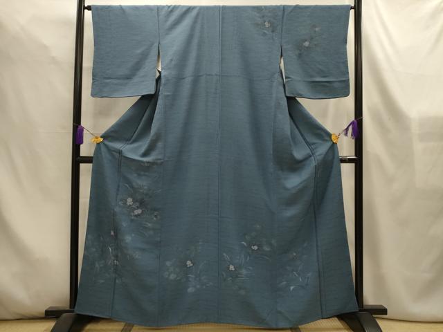 平和屋着物■訪問着　駒刺繍　草花文　金彩　正絹　逸品　AABL4493sx