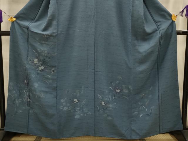 平和屋着物■訪問着　駒刺繍　草花文　金彩　正絹　逸品　AABL4493sx