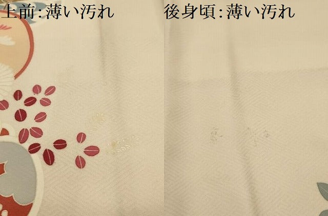 平和屋着物■訪問着　道長花文　金彩　正絹　逸品　AABL4494sx