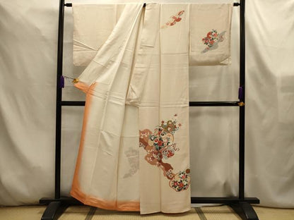 平和屋着物■訪問着　道長花文　金彩　正絹　逸品　AABL4494sx