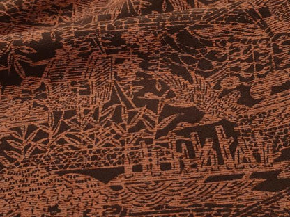 平和屋着物■上質な小紋　飛鳥風景文　正絹　逸品　AABL4496sx