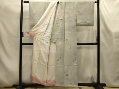 平和屋着物■上質な小紋　雲取り風景文　暈し染め　正絹　逸品　AABL4498sx