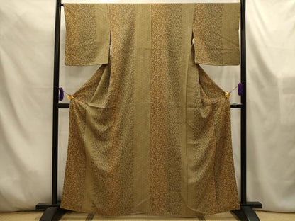 平和屋着物■上質な小紋　花間道　正絹　逸品　AABL4501sx