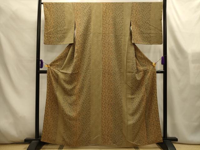 平和屋着物■上質な小紋　花間道　正絹　逸品　AABL4501sx
