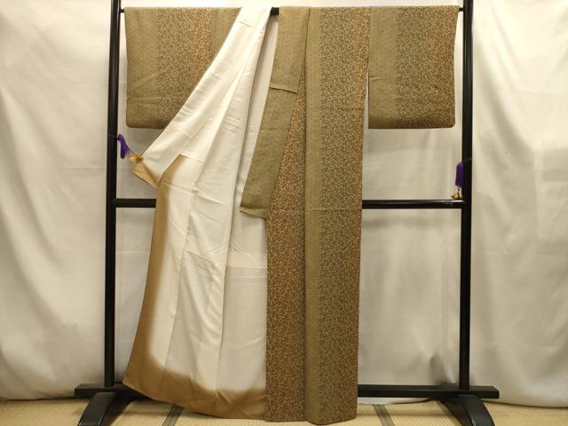平和屋着物■上質な小紋　花間道　正絹　逸品　AABL4501sx