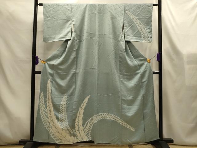 平和屋着物■訪問着　絞り　草葉文　正絹　逸品　AABL4503sx