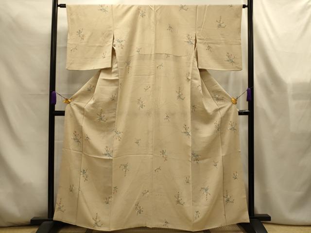 平和屋着物■上質な小紋　草花文　正絹　逸品　AABL4504sx