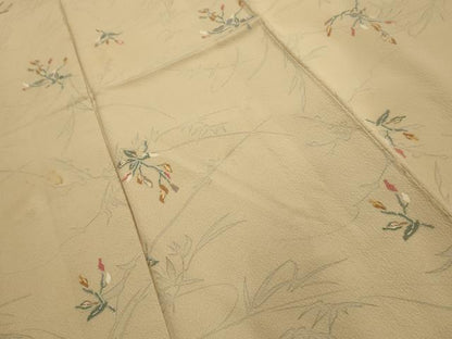 平和屋着物■上質な小紋　草花文　正絹　逸品　AABL4504sx