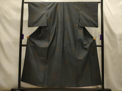 平和屋着物■本場大島紬　箔散らし文様　正絹　逸品　AABL4513sx