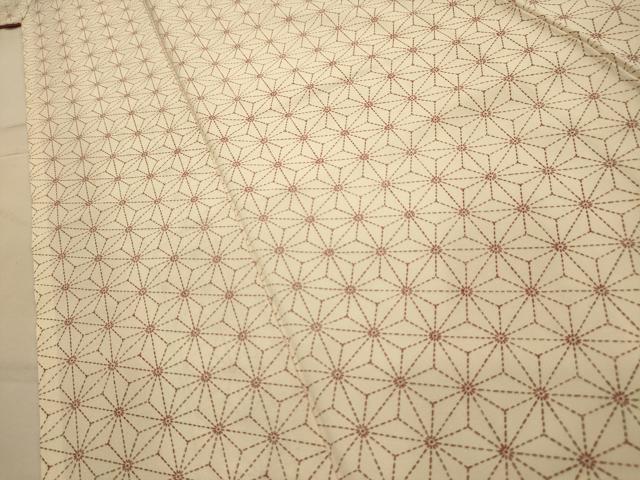 平和屋着物■上質な小紋　麻の葉文様　正絹　逸品　AABL4515sx