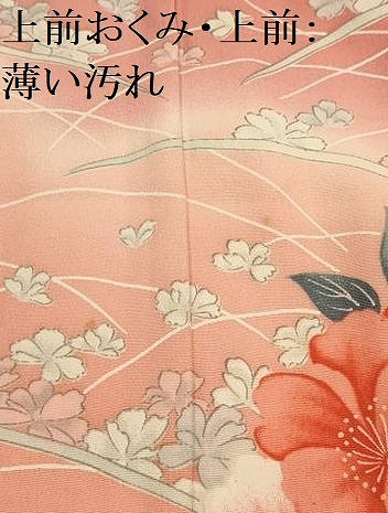 平和屋着物■訪問着　芝花文　暈し染め　正絹　逸品　AABL4519sx