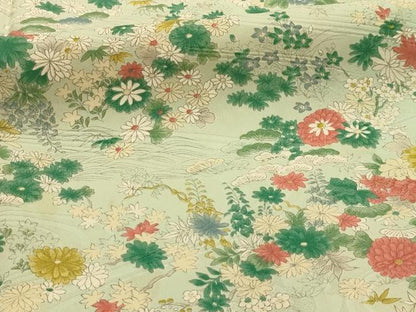 平和屋着物■上質な小紋　松竹梅流水花文　正絹　逸品　AABL4521sx