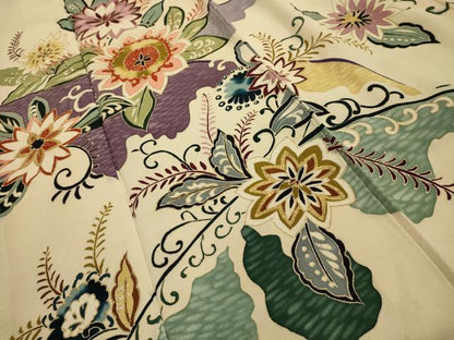 平和屋着物■訪問着　更紗花文　金彩　正絹　逸品　AABL4522sx