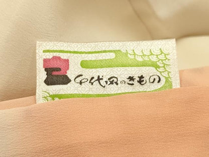 平和屋着物■上質な小紋　松竹梅七宝花菱文　金彩　正絹　逸品　AABL4523sx