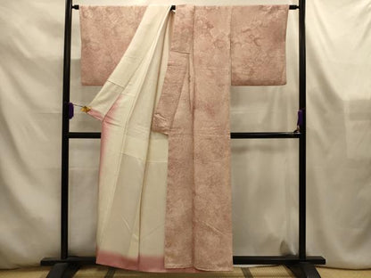 平和屋着物■上質な小紋　霞文　暈し染め　正絹　逸品　AABL4524sx