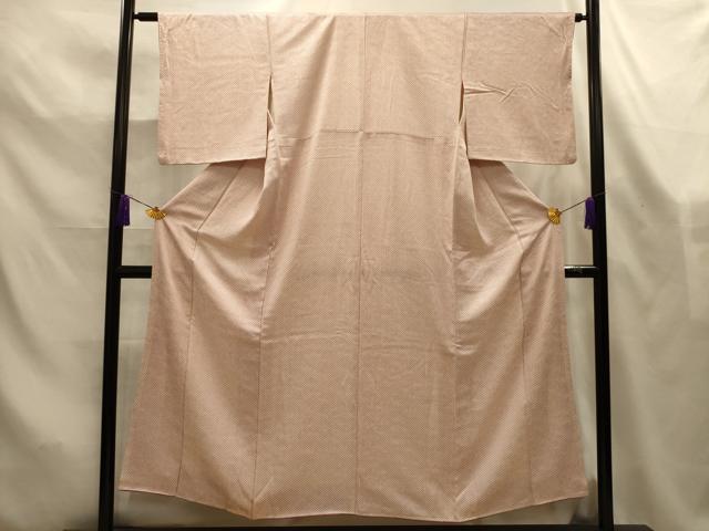 平和屋着物■上質な小紋　鹿の子文　正絹　逸品　AABL4529sx