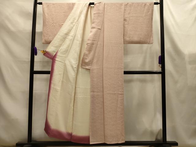 平和屋着物■上質な小紋　鹿の子文　正絹　逸品　AABL4529sx