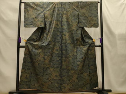 平和屋着物■本場大島紬　風景文　正絹　逸品　AABL4530sx