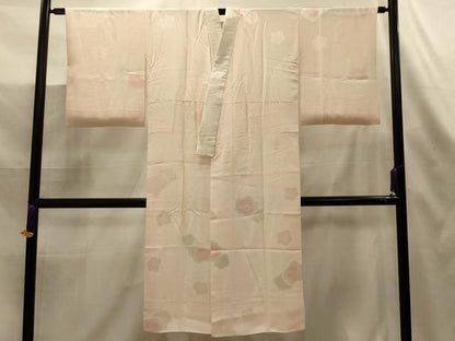 平和屋着物■長襦袢　袷　舞梅文　暈し染め　正絹　逸品　AABL4531sx