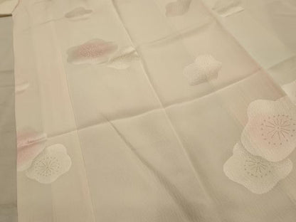 平和屋着物■長襦袢　袷　舞梅文　暈し染め　正絹　逸品　AABL4531sx