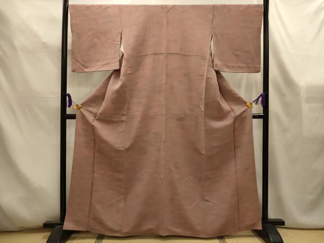 平和屋着物■上質な小紋　作家物　霞文　鬼しぼ縮緬　正絹　逸品　AABL4535sx