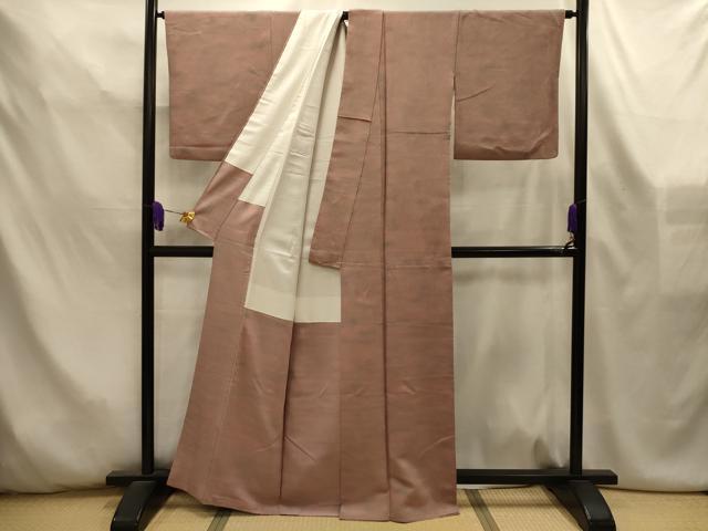 平和屋着物■上質な小紋　作家物　霞文　鬼しぼ縮緬　正絹　逸品　AABL4535sx