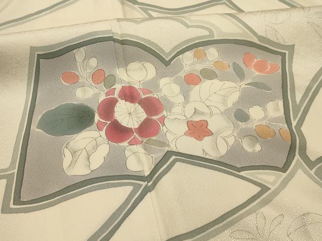 平和屋着物■訪問着　辻が花　銀彩　正絹　逸品　AABL4536sx
