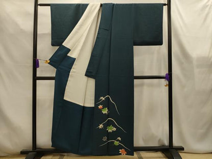 平和屋着物■豪華色留袖　舞葉文　金彩　正絹　逸品　AABL4540sx