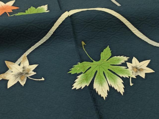 平和屋着物■豪華色留袖　舞葉文　金彩　正絹　逸品　AABL4540sx