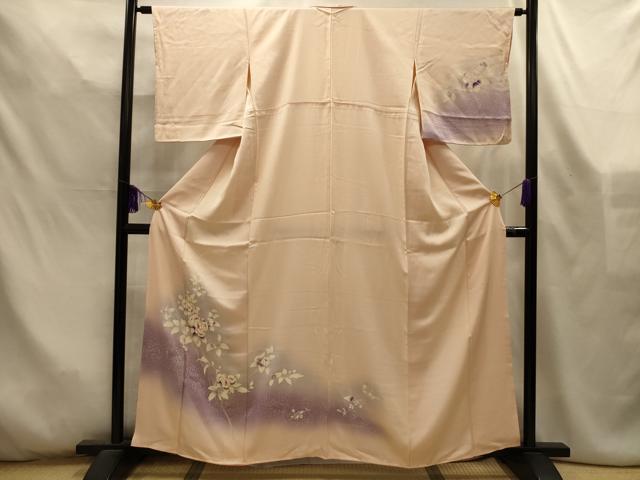 平和屋着物■訪問着　枝花文　暈し染め　正絹　逸品　AABL4545sx